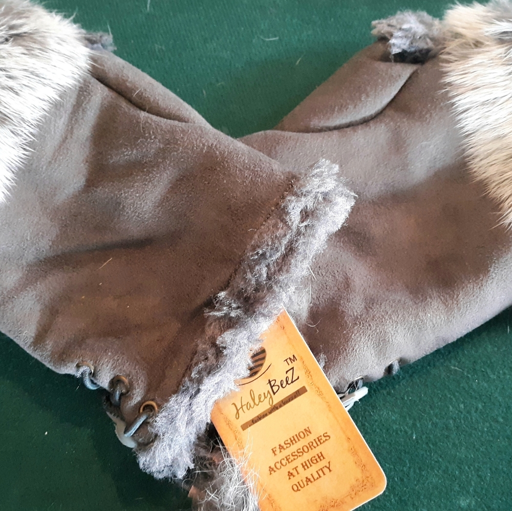 GREY Fashion Fingerless Gloves